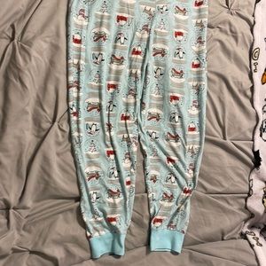 Dachshund winter pajama bottoms